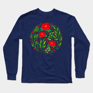 Red Roses Long Sleeve T-Shirt